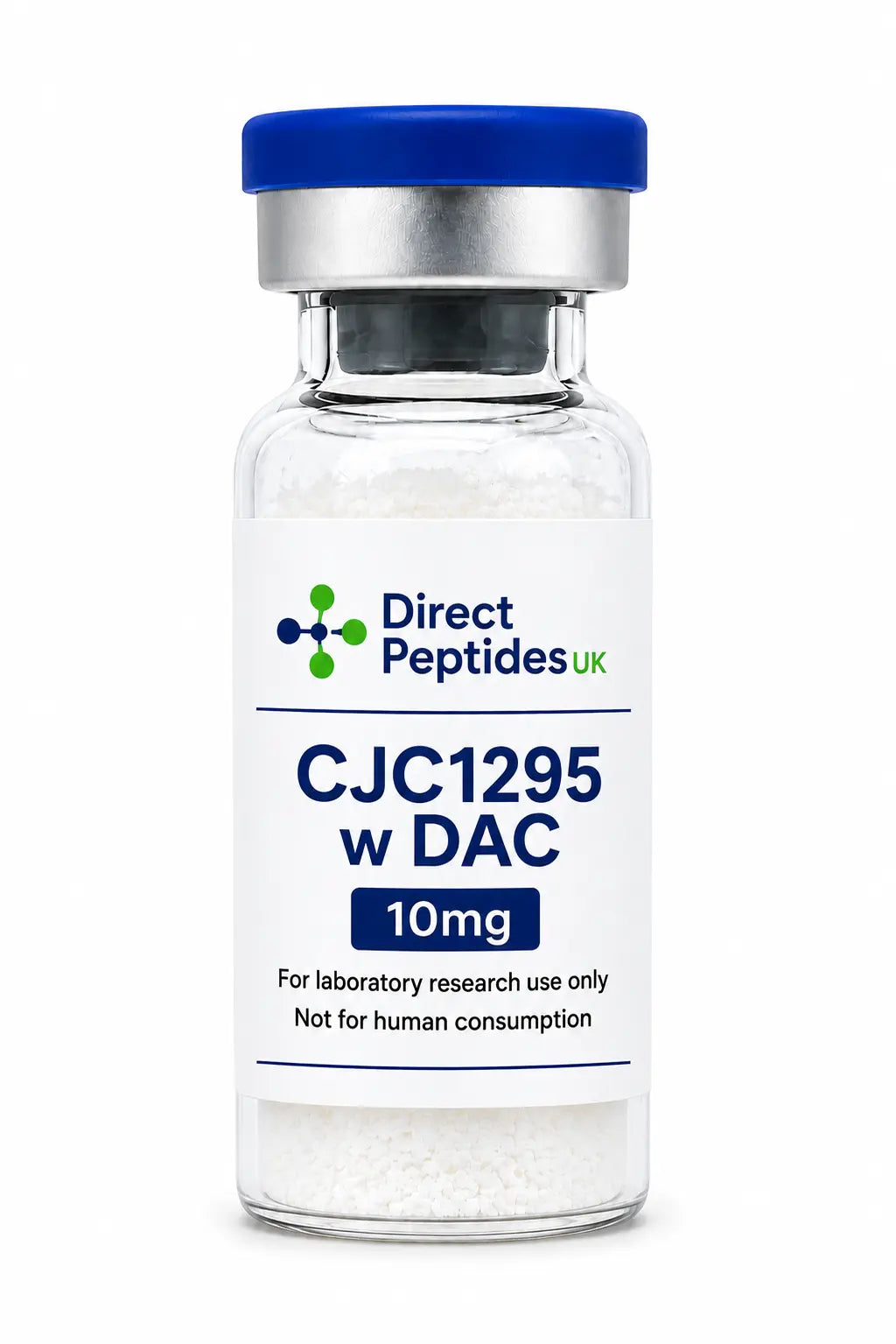 CJC 1295 with DAC 10mg Lyophilised Powder Laboratory Chemical - Direct Peptides UK
