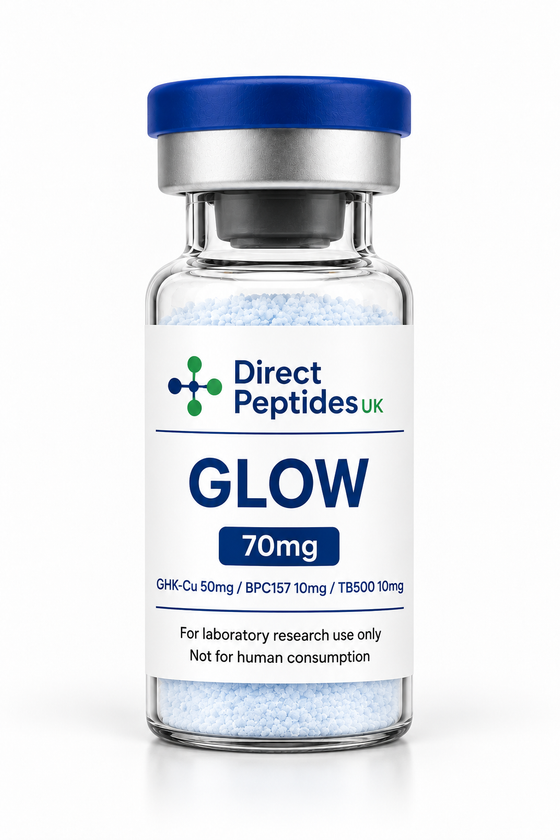 GLOW 70mg (Blend of GHK-cu 50mg / BPC-157 10mg / TB-500 10mg)